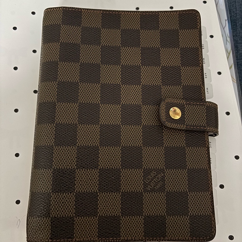 Louis Vuitton MM Ring Agenda Damier Ebene